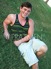 Hot athletic boy Rudy shows cock