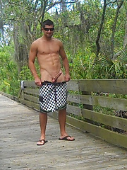 Hot Hunk, Charles O'Riley, Gets Naked in Swamp Meat
