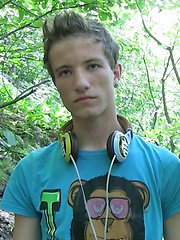 Skinny boy gets facialed