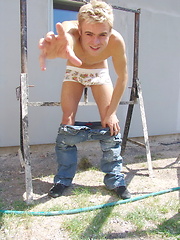 Twink naked outdoors