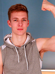 Tall Straight Lad Christian Strips Off and Reveals his Massive Uncut Cock!