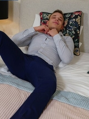 Florian Mraz playing with his cock