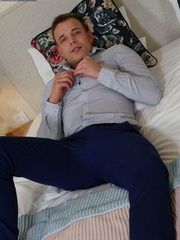 Florian Mraz playing with his cock