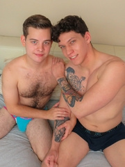 Hot boys Brock Lee Reynolds and Ryan Russo fucking