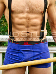 Gay boys Andres de Maria and Billy Baval have oral & anal sex on a yoga mat