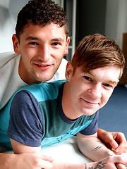 Aussie boys Chris and Cody's first hook up