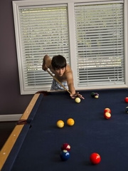 Hot gay twinks having sex on a pool table