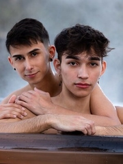 Kinky gay boy Kai Locks tops Dylan Matthews's skinny ass