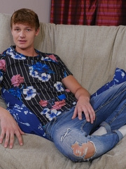 Antony Carter strokes his dick