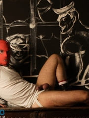BDSM fan shows his big ass
