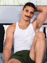 Hot latino stud with moustache