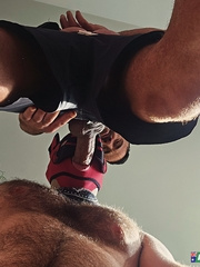 Pup Benji Sucks Off Leo