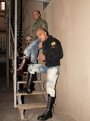 Hairy muscle guys fucking