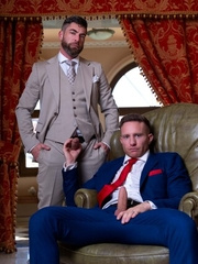 Stained Red Tie