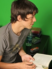 College twinks Matthew Keading & Jacques Le Coque sucking each other's cocks