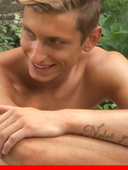 Christopher Caan jacking off his big uncut cock